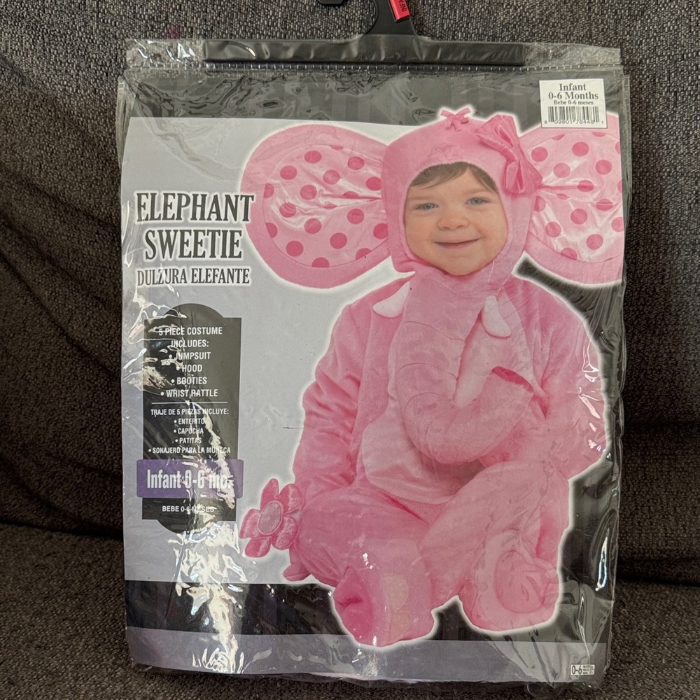 Infant Pink Elephant Sweetie Costume